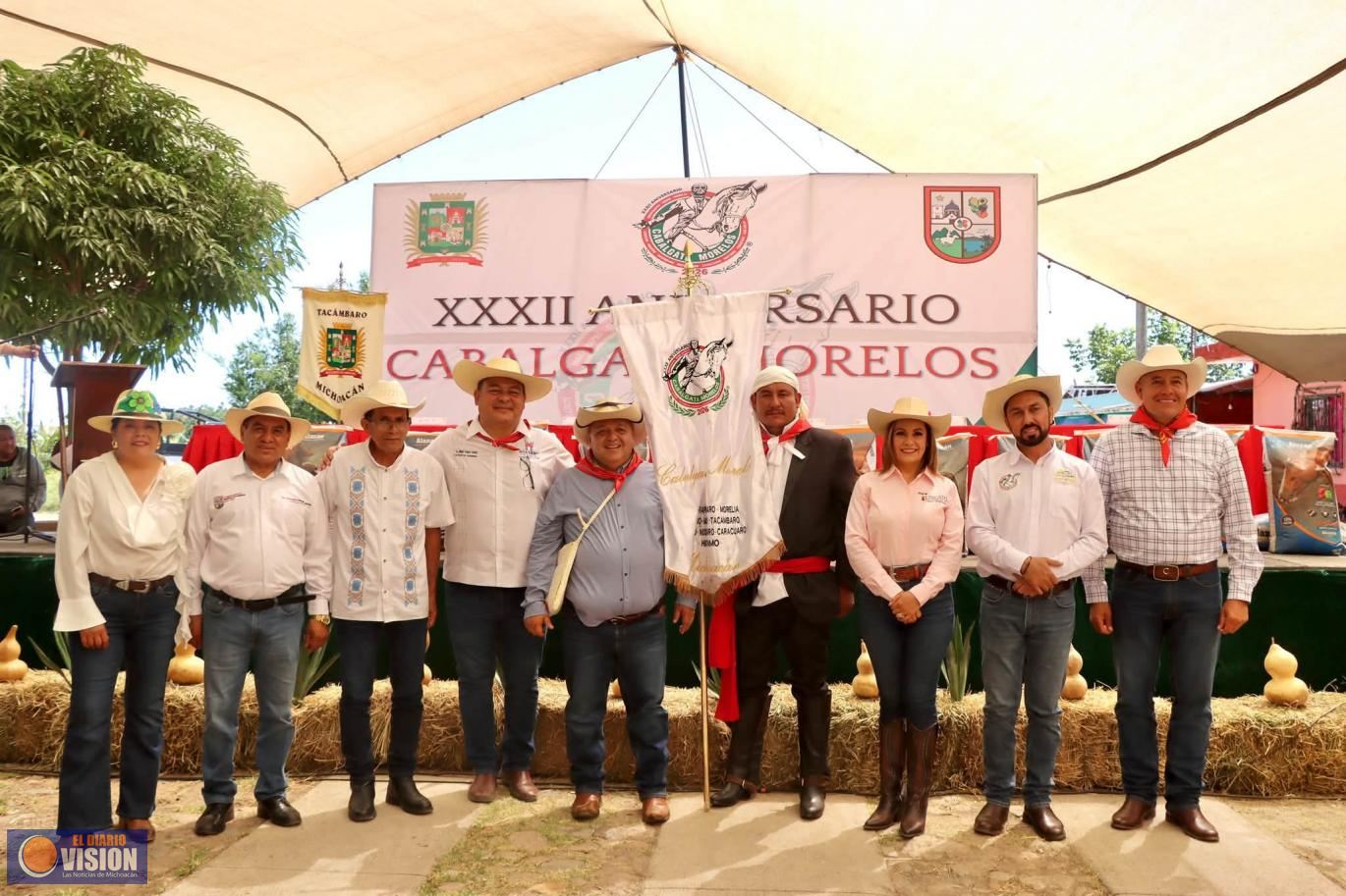Turicato honra con orgullo la tradición de la XXXII Cabalgata Morelos