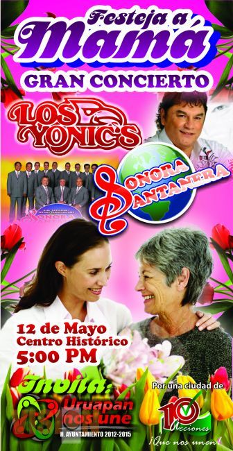 Los Yonic´s y la Sonora Santanera deleitarán a las mamás con gran concierto