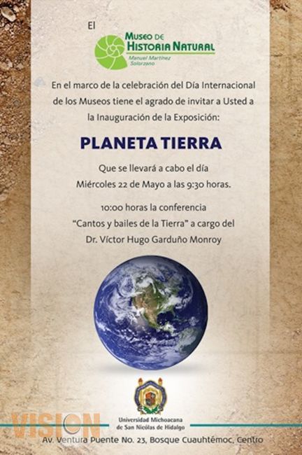 Museo de Historia Natural de la Universidad Michoacana abre su Exposición “Planeta Tierra”