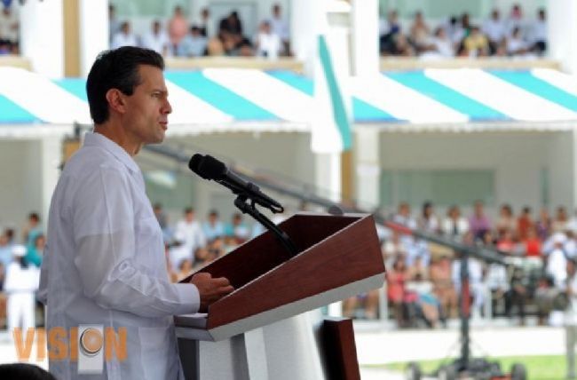 Regresaremos la paz a Michoacán: Enrique Peña Nieto. 