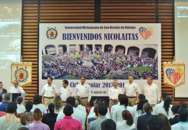 La UMSNH inicio Oficialmente el ciclo escolar 2013-2014. 