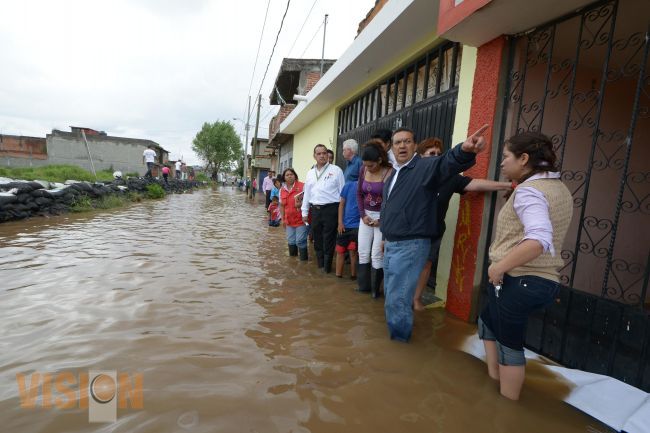 21 colonias de Morelia resultaron afectadas por la lluvia