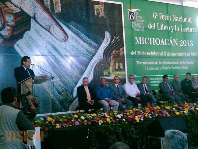 Inauguran 6ta Feria Internacional del Libro y la Lectura Michoacán 2013 