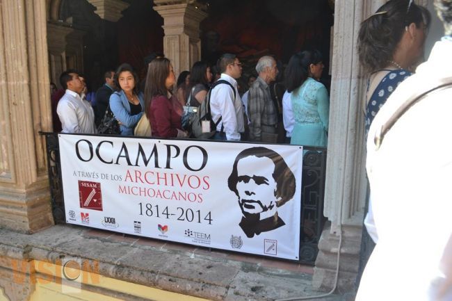 Inauguran exposición, “Ocampo a través de los Archivos Michoacanos”.