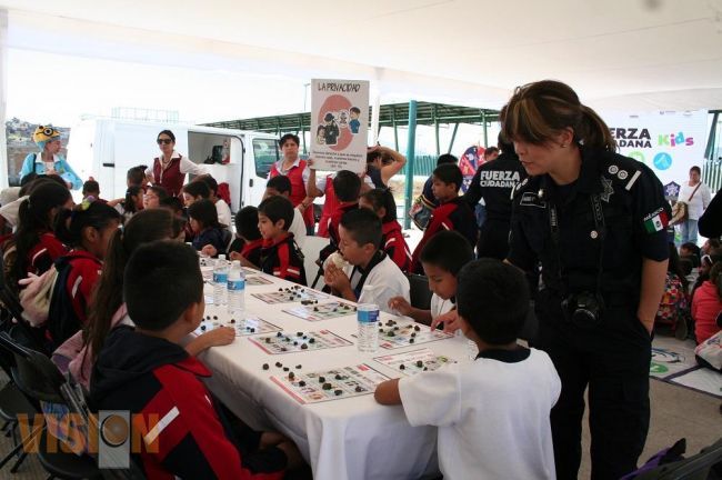 Promueve SSP nuevo modelo policial en feria de la convivencia segura y saludable.