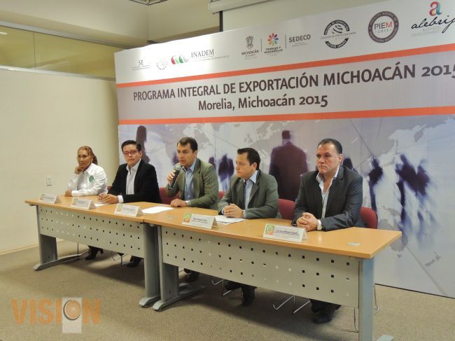 Anuncian la primera convocatoria del Programa Integral de Exportación Michoacán (PIEM) 2015. 