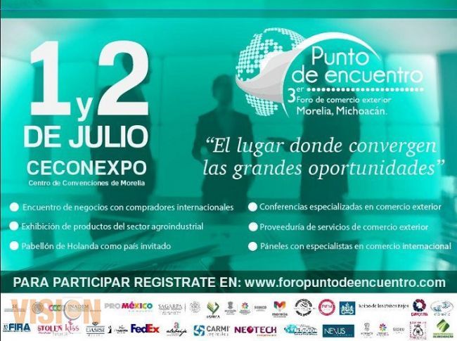 Anuncian el 3er Foro de Comercio Exterior en Michoacán 2015