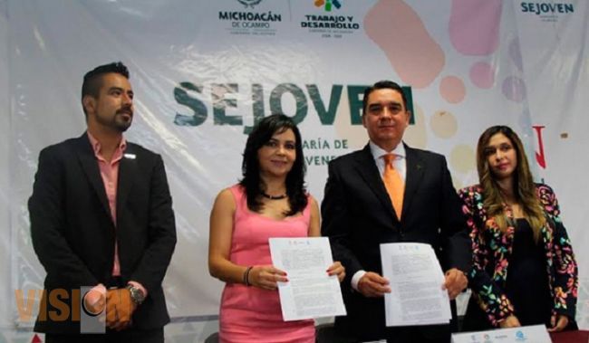 Firman Coparmex y SeJoven convenio de colaboración en pro de jóvenes empresarios de Michoacán