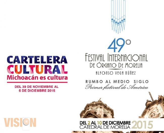 Cartelera cultural del 30 al 6 de diciembre 