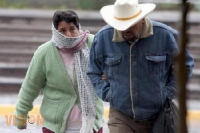 Pronostican para hoy, fuertes fríos y lluvias intermitentes