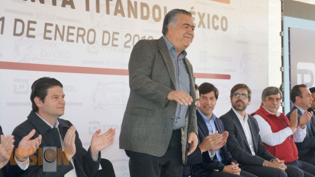 Inauguran planta de Titandol en Morelia, impulso empresarial de Germán Oteyza