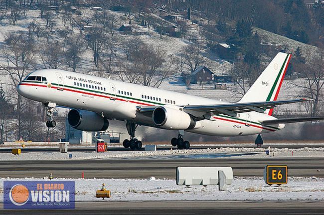 Llega nuevo avión presidencial de México 