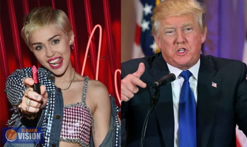 Miley Cyrus se irá de Estados Unidos si Donald Trump llega a ser presidente