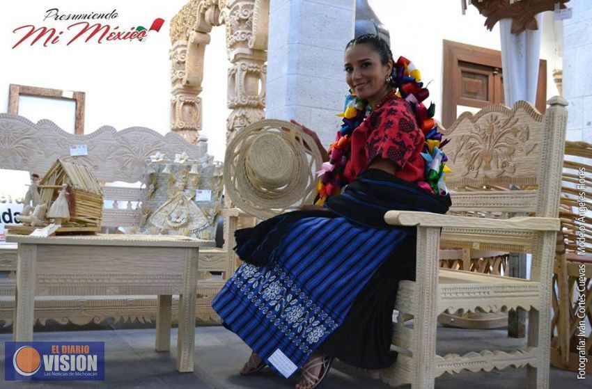 Angie Flores, embajadora de la cultura michoacana