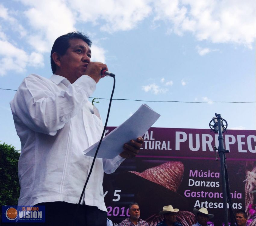 Inaugura Ángel Alonso Molina 1er Festival Cultural Purépecha Cherán K'eri