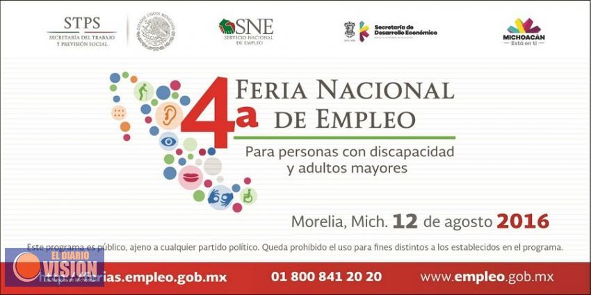 Alista Sedeco Feria del Empleo para personas con discapacidad y adultos mayores