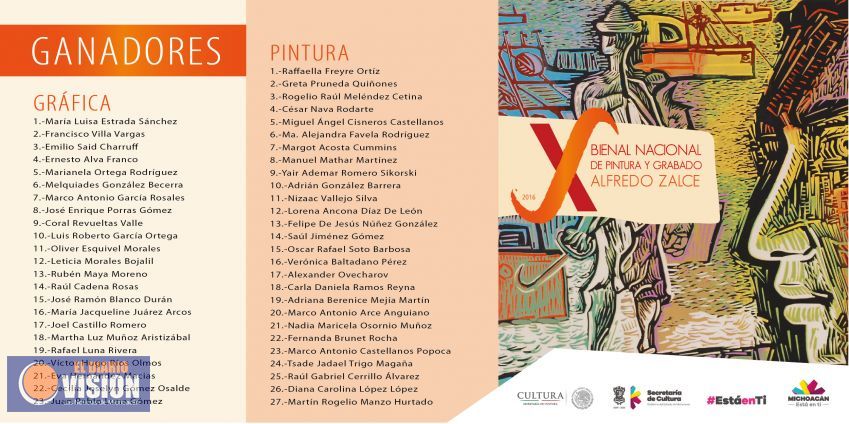 Secum presenta a los artistas seleccionados de la X Bienal Nacional de Pintura y Grabado Zalce