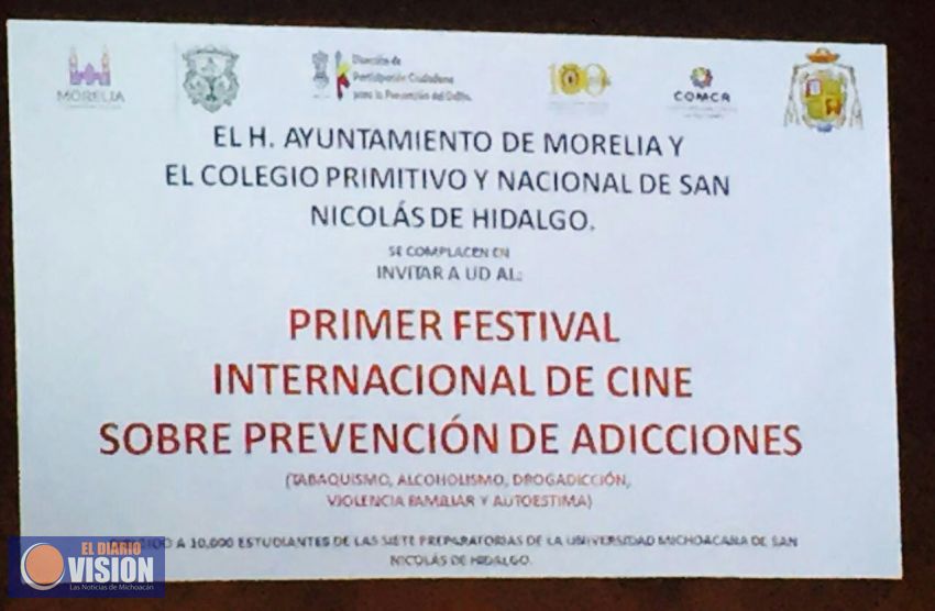 Primer Festival Internacional de Cine contra las Adicciones en la UMSNH