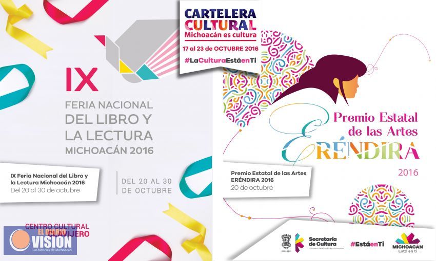 Cartelera Cultural del 17 al 23 de octubre 2016