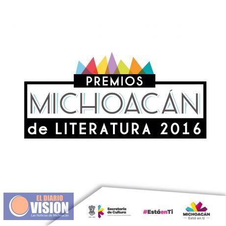 Premios Michoacán de Literatura 2016 se entregarán el 11 de noviembre