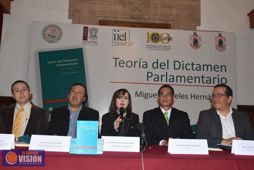 Presentan libro “Teoría del Dictamen Parlamentario”