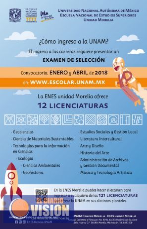 Abierta la Convocatoria de Ingreso 2018 a las licenciaturas de la UNAM