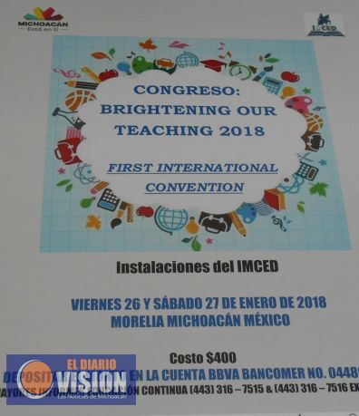 Anuncian el Primer Congreso de Inglés en el IMCED