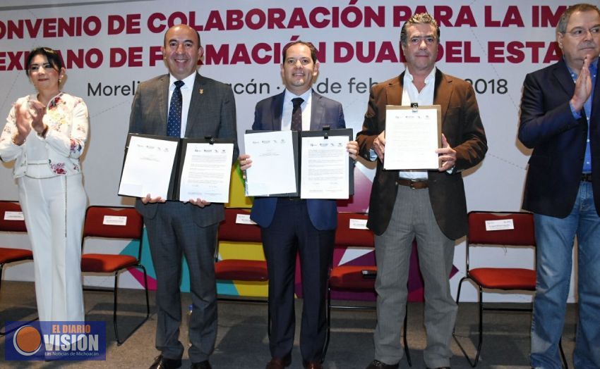 Con Modelo de Formación Dual jóvenes michoacanos adquirirán experiencia laboral