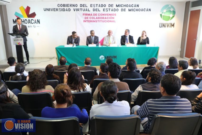 Firman SEE y UNIVIM convenio de colaboración y alianza para el fortalecimiento de la educación