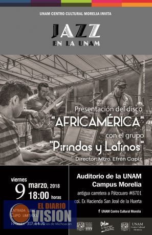 Se presenta el grupo Pirindas y latinos en el ciclo de conciertos Jazz en la UNAM