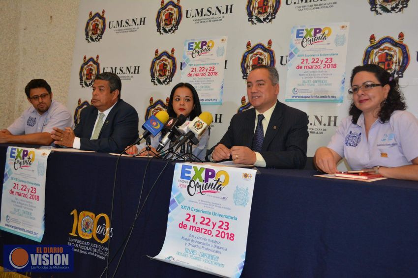 Anuncian la Expo Orienta 2018 en la UMSNH, se esperan a 16 mil jóvenes 