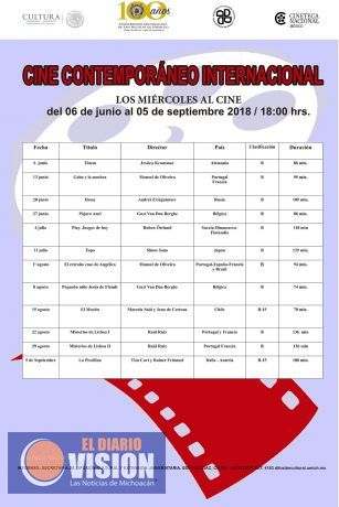 Casa de Hidalgo ofrece ciclo de cine contemporáneo internacional