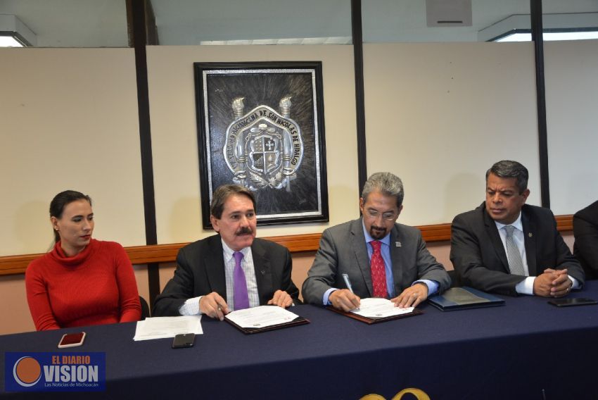 Firma UMSNH convenio de colaboración con el Infonavit