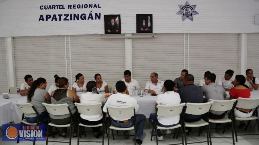 Supervisa SSP funcionamiento de la Unidad Regional Apatzingán de la Policía Michoacán