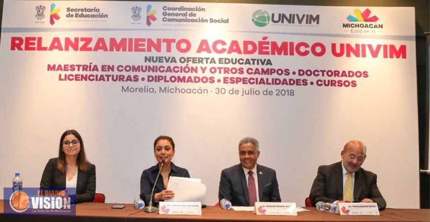 Presentan relanzamiento académico de la Univim con nueva oferta educativa 