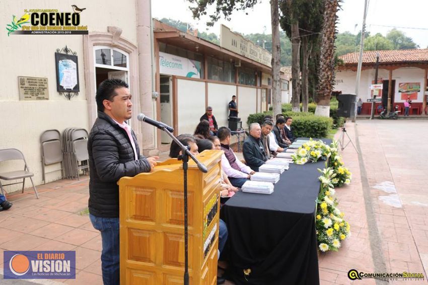 Encabeza José Luis Vega Torres arranque de inicio de ciclo escolar 2018-2019 en Coeneo