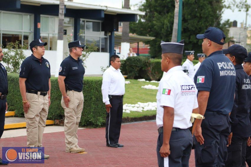 Continua IEESSPP en la profesionalización de Policía Michoacán en el Estado