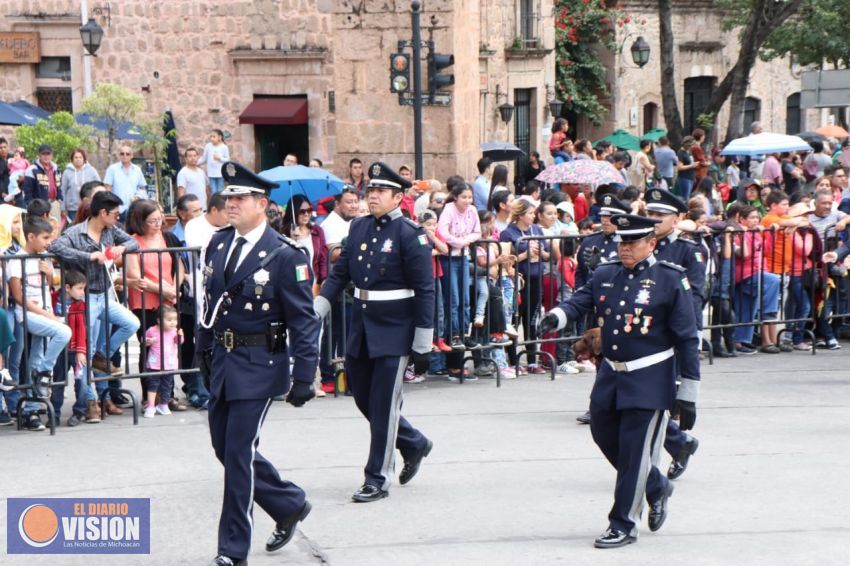 Cierra ciclo 5ta Generación del IEESSPP en desfile conmemorativo del Generalísimo Morelos.