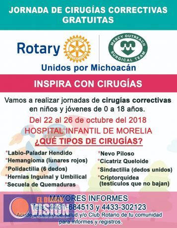 Invitan Rotarios a bingo de recaudación para apoyar Jornada de Cirugías Correctivas gratuitas