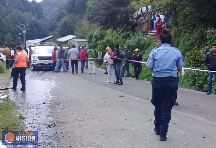 Volcadura de autobús en Angangueo deja saldo de 11 personas fallecidas: PC 