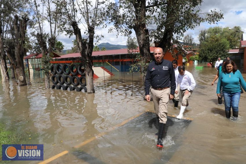 Suspenderá SEE labores en 28 escuelas de Morelia afectadas por las lluvias