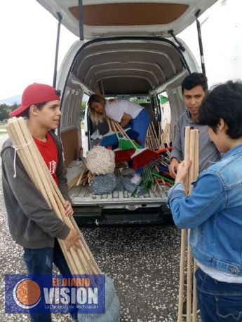 Nuevamente los nicolaitas muestran su solidaridad ante contingencias ambientales