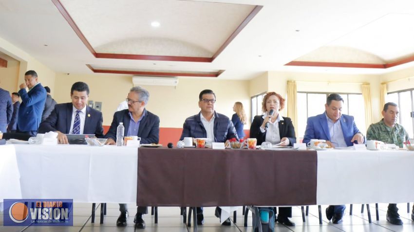 Con Mesa de Seguridad, Estado, municipio y sociedad trabajan por el desarrollo de Uruapan