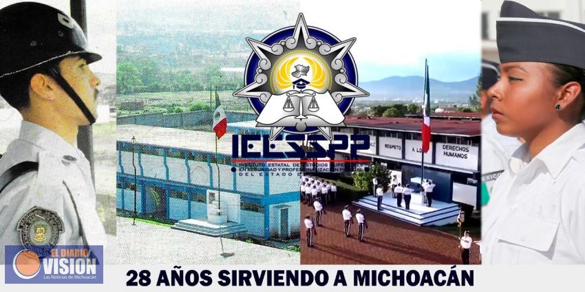 IEESSPP 28 años formando a la policía de Michoacán