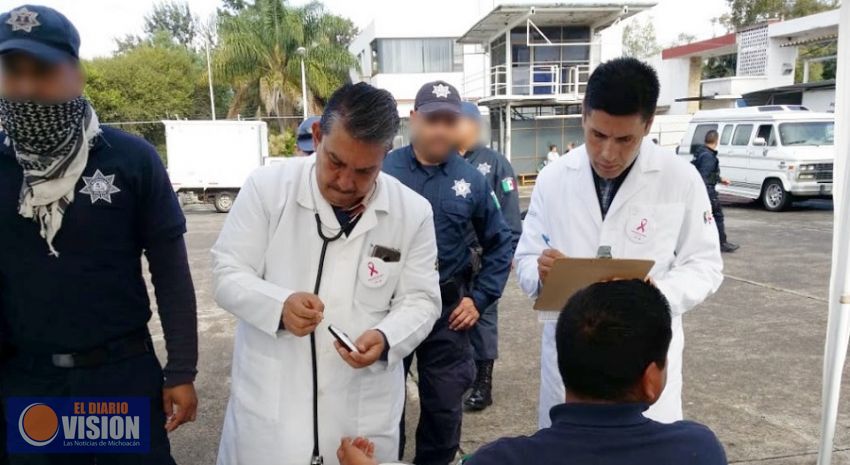 Cuida SSP salud integral de elementos de la Policía Michoacán