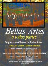 La Orquesta de Cámara de Bellas Artes se presentará en Zamora