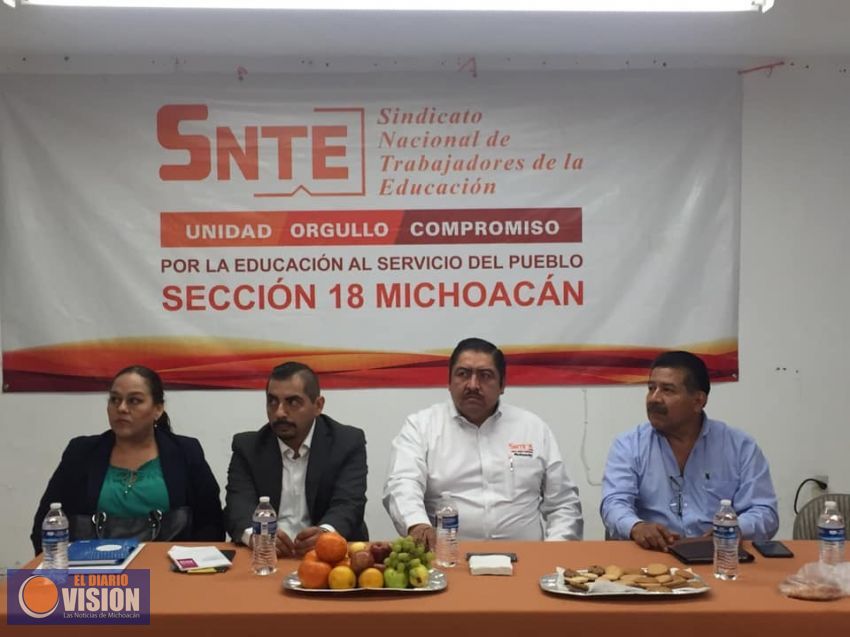 Realizan junta informativa SNTE Sección 18 y Dirección de Pensiones Civiles