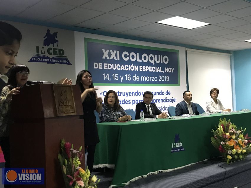 Inauguran el Coloquio de Educación Especial del IMCED