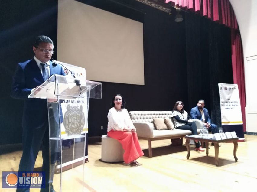 Presentan a comunidad científica de Michoacán los ejes del nuevo Conacyt.