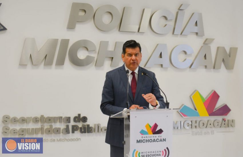 Michoacán, sede de la primer reunión de Secretarios de Seguridad Pública, región Centro-Occidente 